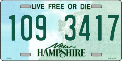 NH license plate 1093417