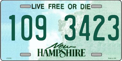 NH license plate 1093423