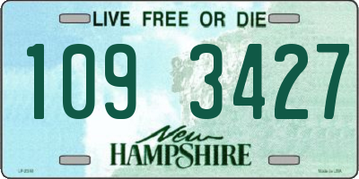 NH license plate 1093427