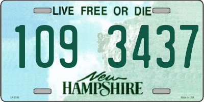 NH license plate 1093437