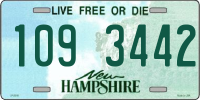 NH license plate 1093442