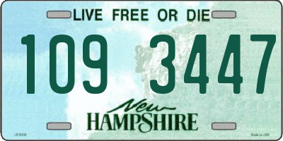 NH license plate 1093447