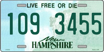 NH license plate 1093455