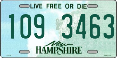 NH license plate 1093463