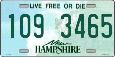 NH license plate 1093465