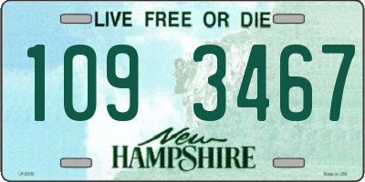 NH license plate 1093467