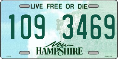 NH license plate 1093469