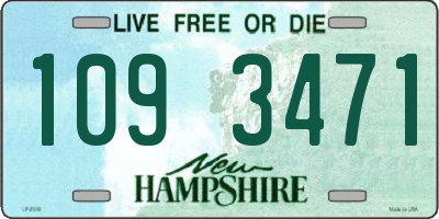 NH license plate 1093471