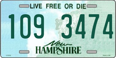 NH license plate 1093474