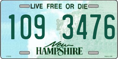 NH license plate 1093476