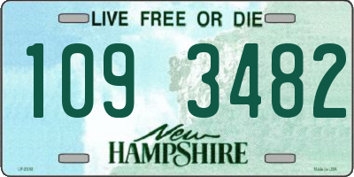 NH license plate 1093482