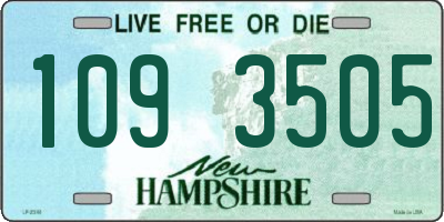 NH license plate 1093505