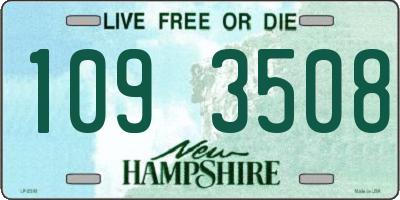 NH license plate 1093508