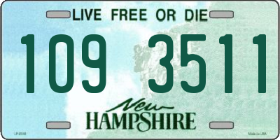 NH license plate 1093511