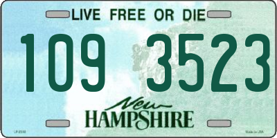 NH license plate 1093523