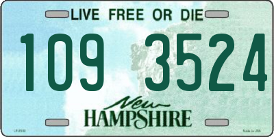 NH license plate 1093524