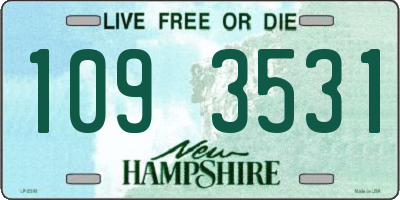NH license plate 1093531