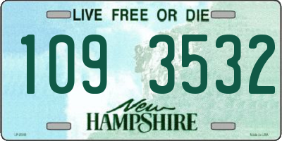 NH license plate 1093532
