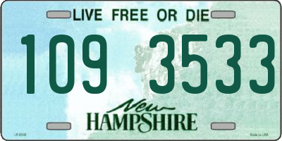 NH license plate 1093533