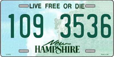 NH license plate 1093536