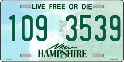 NH license plate 1093539