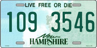 NH license plate 1093546