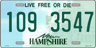 NH license plate 1093547