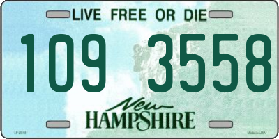 NH license plate 1093558