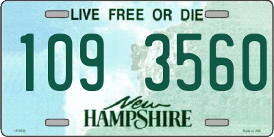 NH license plate 1093560