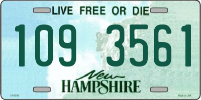 NH license plate 1093561