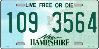NH license plate 1093564