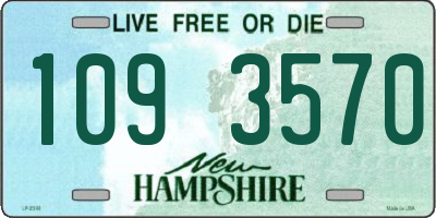 NH license plate 1093570