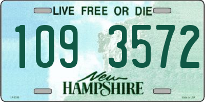 NH license plate 1093572
