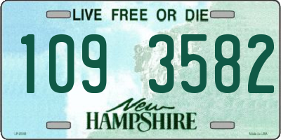 NH license plate 1093582