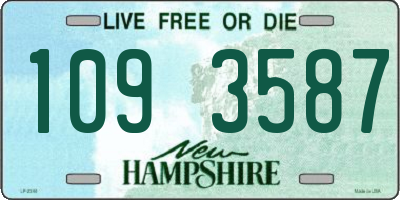 NH license plate 1093587