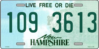 NH license plate 1093613