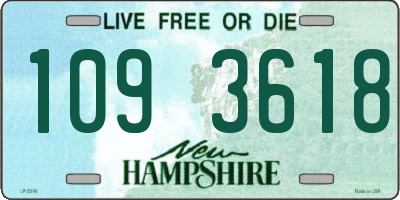 NH license plate 1093618
