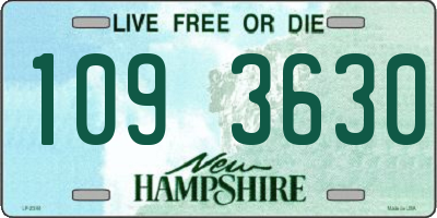 NH license plate 1093630