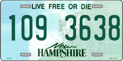NH license plate 1093638