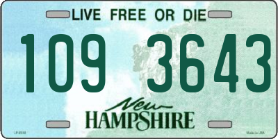 NH license plate 1093643