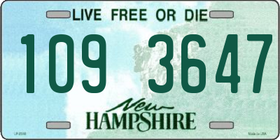 NH license plate 1093647