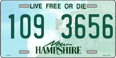 NH license plate 1093656