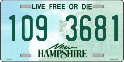 NH license plate 1093681