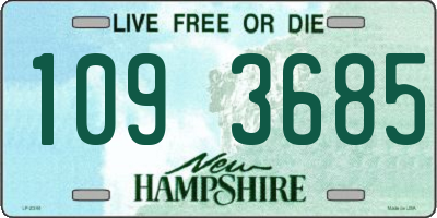 NH license plate 1093685