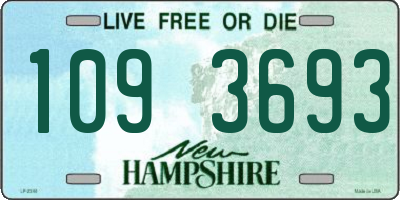NH license plate 1093693