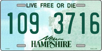 NH license plate 1093716