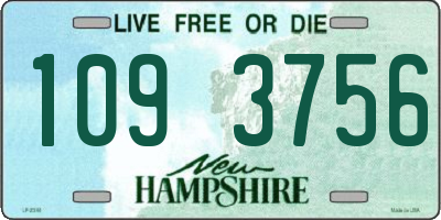 NH license plate 1093756
