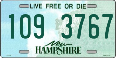 NH license plate 1093767