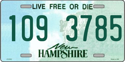 NH license plate 1093785