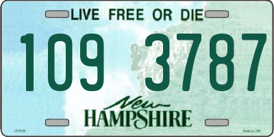 NH license plate 1093787